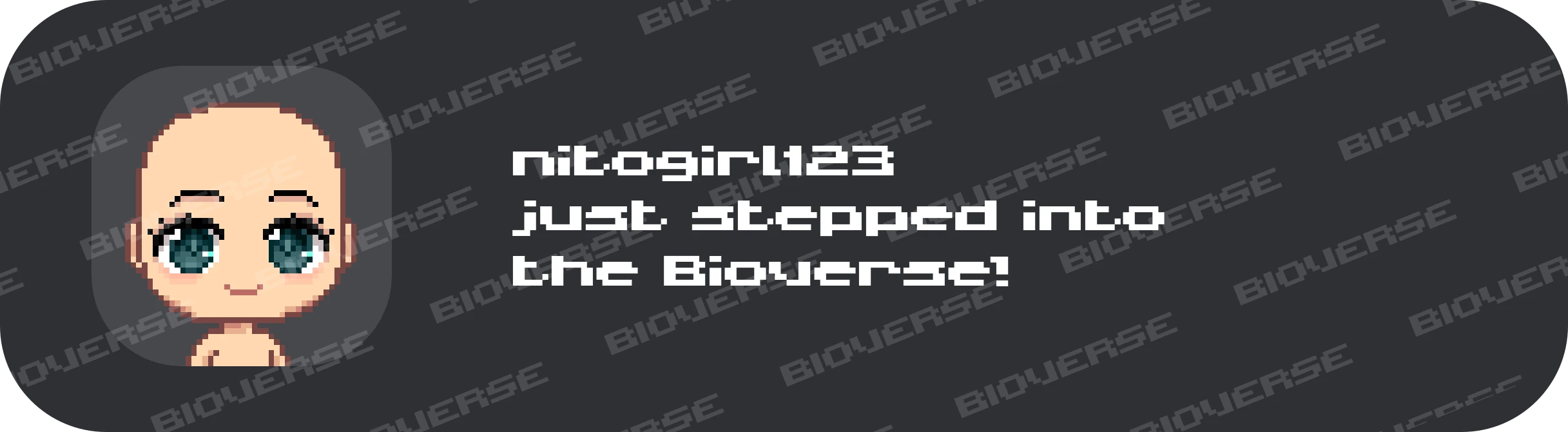 Welcome: someone steps into the BioVerse