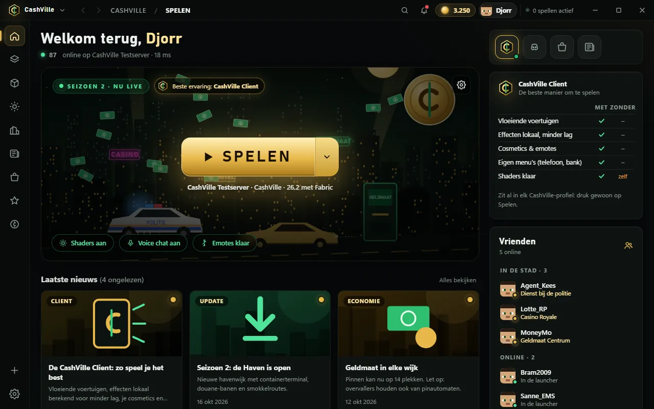 Launcher: one Play button