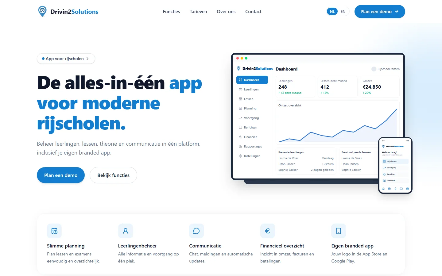 The website